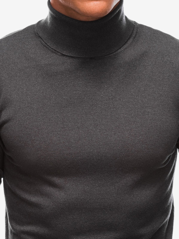 Edoti Dunkelgrauer Herren-Rollkragenpullover von Edoti