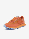 Diesel Orangefarbene Herren-Turnschuhe mit Lederdetails Diesel Racer