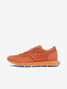 Diesel Orangefarbene Herren-Turnschuhe mit Lederdetails Diesel Racer