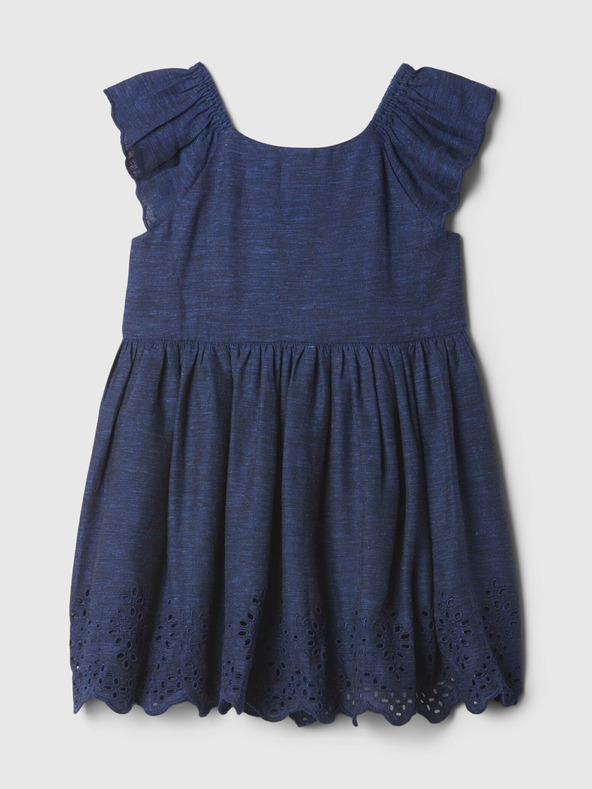 GAP Baby Kleid mit Lochstickerei GAP