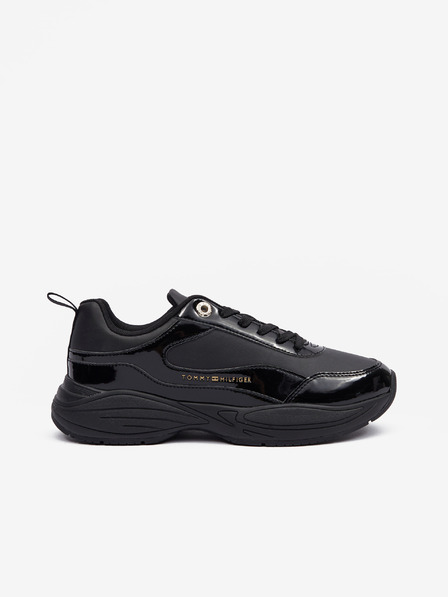 Tommy Hilfiger Womens Chunky Runner Patent Sneaker