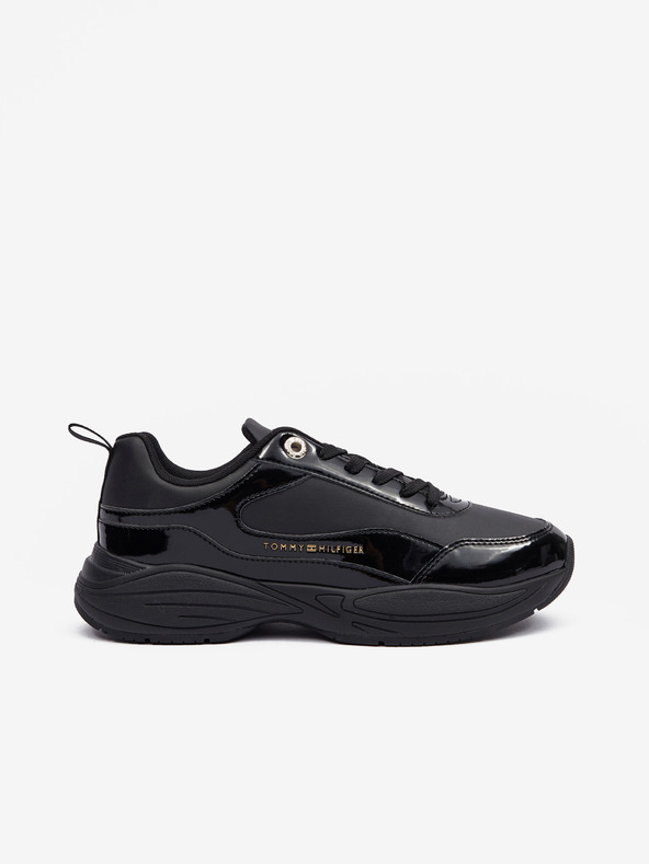 Tommy Hilfiger Womens Chunky Runner Patent Sneaker