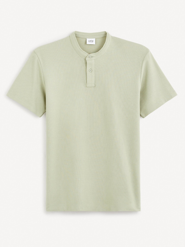 Celio Hellgrünes Herren-Poloshirt Basic Celio Gesohel
