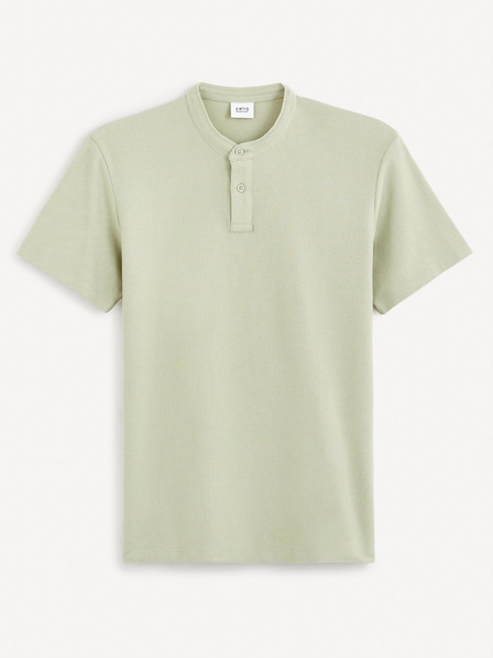 Celio Hellgrünes Herren-Poloshirt Basic Celio Gesohel