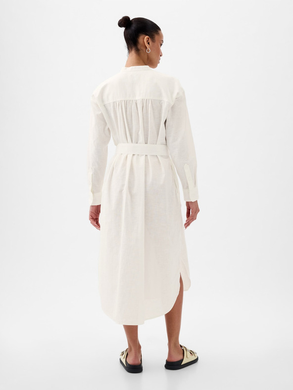 GAP Midikleid aus Leinen Oversize GAP