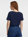Orsay Dunkelblau Damen-T-Shirt mit kurzen Ärmeln von ORSAY