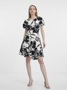 Orsay Schwarzes gemustertes Damenkleid ORSAY