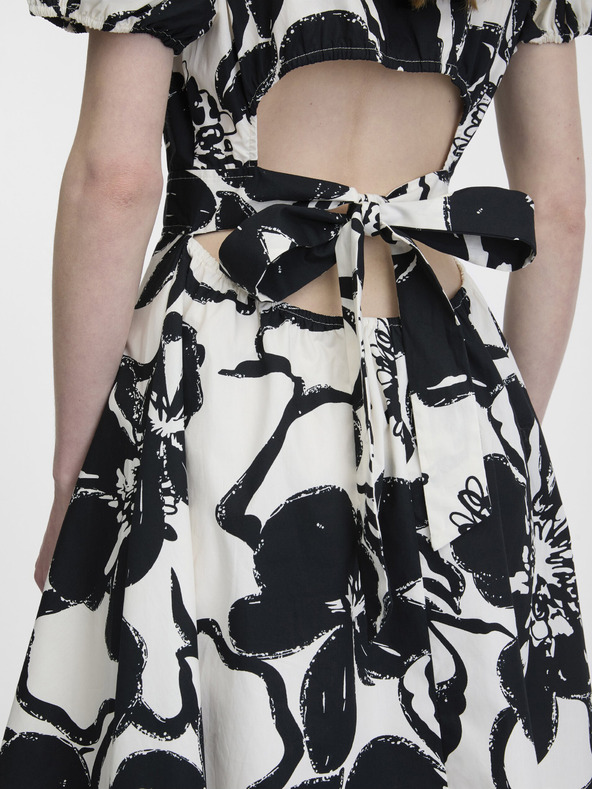 Orsay Schwarzes gemustertes Damenkleid ORSAY