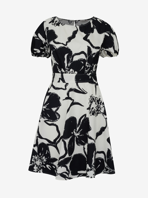 Orsay Schwarzes gemustertes Damenkleid ORSAY