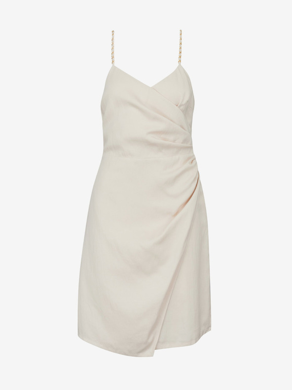 Orsay Beigefarbenes kurzes Damenkleid ORSAY