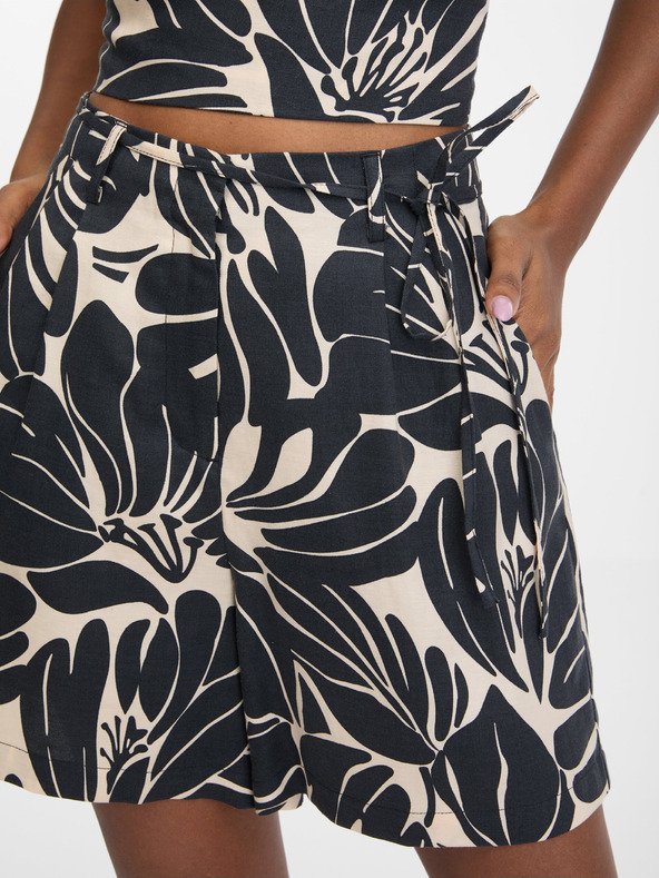 Orsay Schwarze gemusterte Damen-Shorts ORSAY