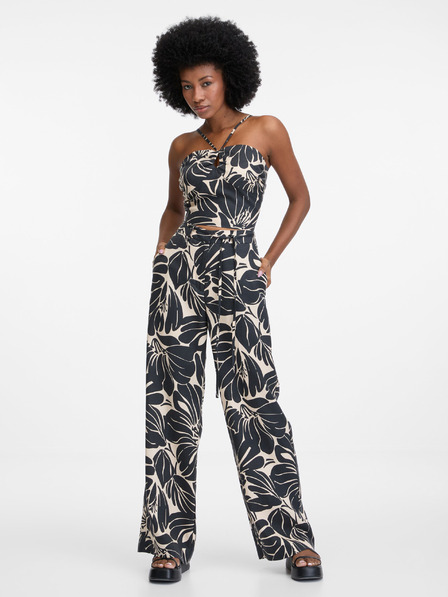 Orsay Schwarze gemusterte Damenhose ORSAY