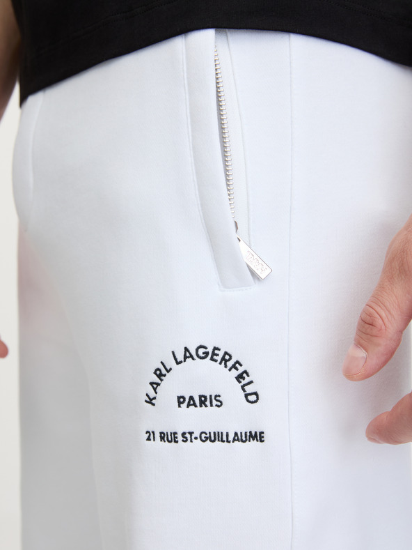 Karl Lagerfeld Weiße Herren-Sweatpants KARL LAGERFELD