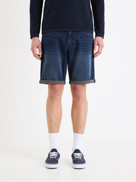Celio Dunkelblaue Herren Denim Shorts Celio Bofirstbm