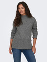 Jacqueline de Yong JDY Elanora Grau Damen Rippstrickpullover