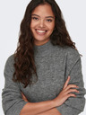 Jacqueline de Yong JDY Elanora Grau Damen Rippstrickpullover