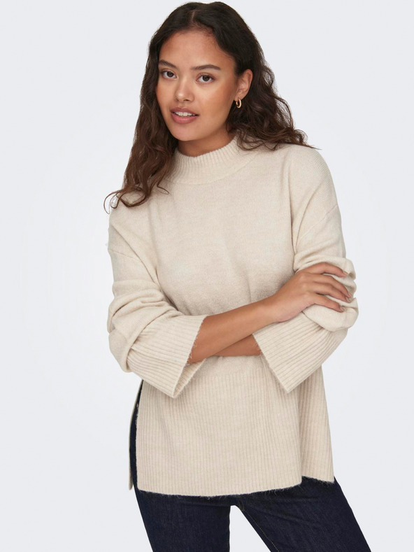 Jacqueline de Yong JDY Elanora Cremefarbener Damen Pullover