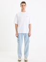 Celio Weißes Baumwoll-T-Shirt Celio Gesympa