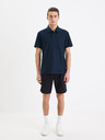 Celio Dunkelblaue Herren-Leinenshorts Celio Dolincobm 30