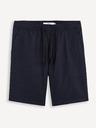 Celio Dunkelblaue Herren-Leinenshorts Celio Dolincobm 30