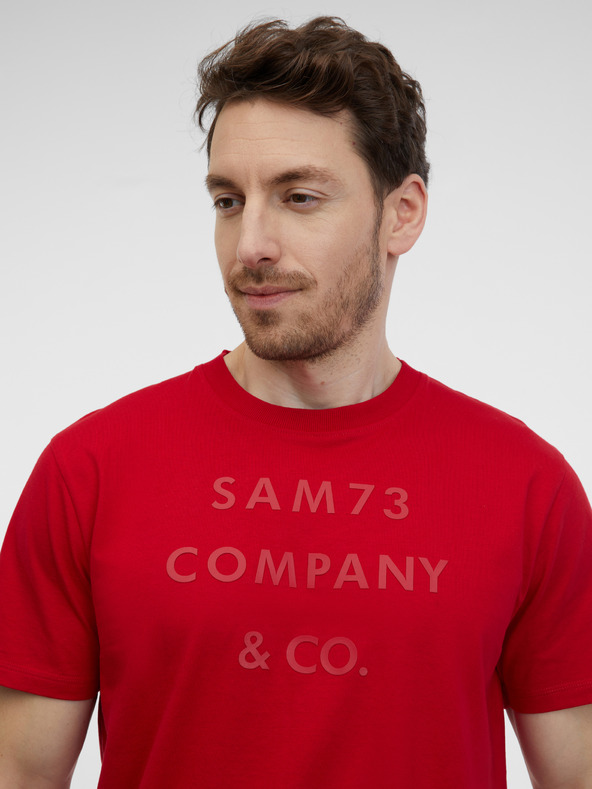 Sam 73 Rotes Herren-T-Shirt SAM 73 Milhouse