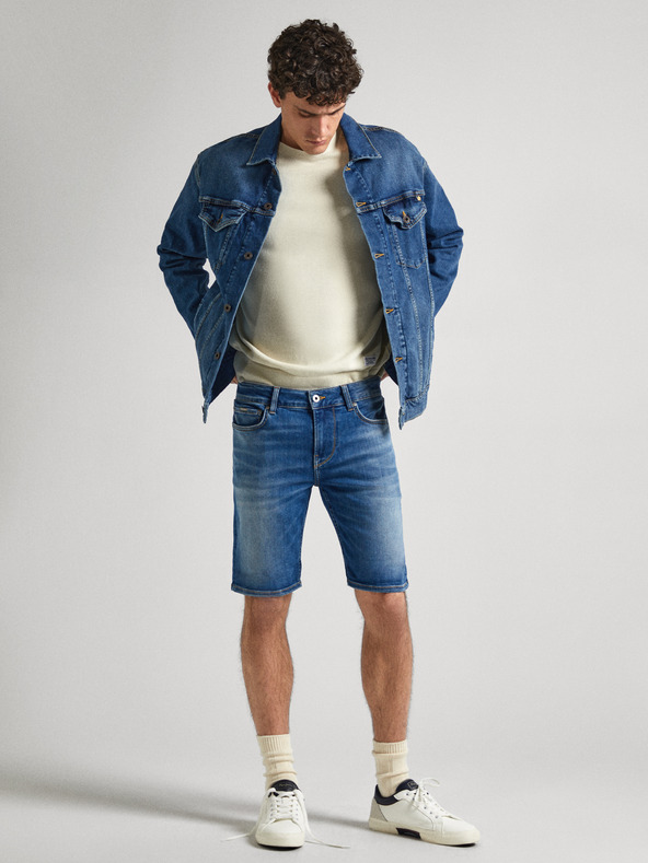 Pepe Jeans Blaue Herren Denim Shorts Pepe Jeans