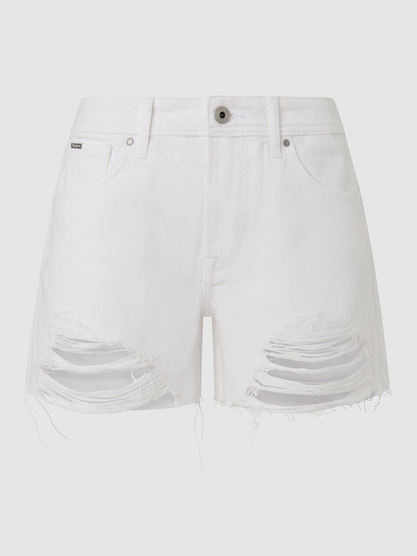 Pepe Jeans Weiße Damen Shorts Pepe Jeans