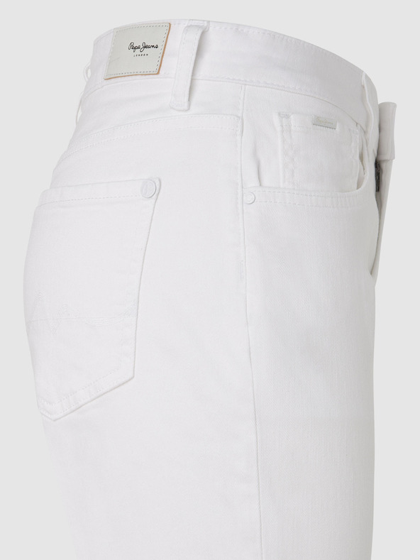 Pepe Jeans Weiße Damen Denim Shorts Pepe Jeans