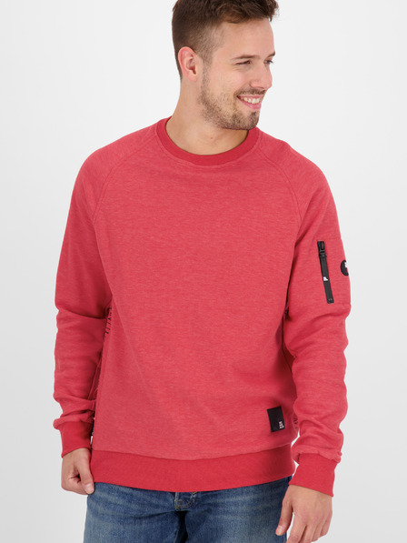 Alife and Kickin Roter Herren-Kapuzenpullover Alife and Kickin