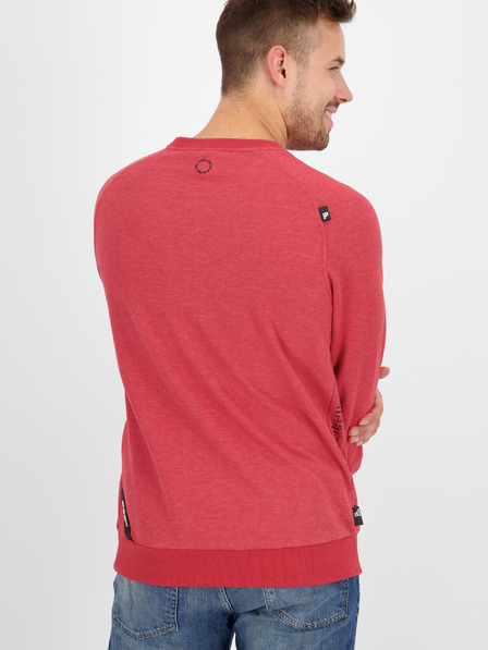 Alife and Kickin Roter Herren-Kapuzenpullover Alife and Kickin