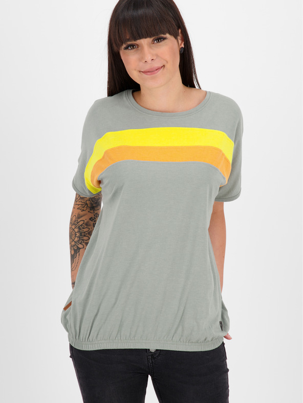 Alife and Kickin Hellgraues lockeres Damen-T-Shirt Alife and Kickin