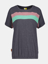 Alife and Kickin Dunkelgraues lockeres Damen-T-Shirt Alife and Kickin