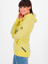 Alife and Kickin Gelber gemusterter Kapuzenpullover für Frauen Alife and Kickin