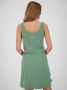 Alife and Kickin Grünes kurzes Damenkleid mit Krawatte Alife and Kickin Jennifer
