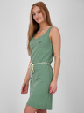 Alife and Kickin Grünes kurzes Damenkleid mit Krawatte Alife and Kickin Jennifer