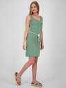 Alife and Kickin Grünes kurzes Damenkleid mit Krawatte Alife and Kickin Jennifer