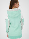 Alife and Kickin Grau-grüner Damen-Kapuzenpullover Alife and Kickin