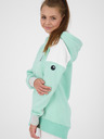 Alife and Kickin Grau-grüner Damen-Kapuzenpullover Alife and Kickin