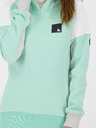 Alife and Kickin Grau-grüner Damen-Kapuzenpullover Alife and Kickin