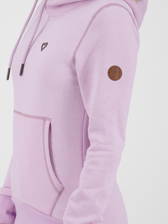 Alife and Kickin Hellvioletter Damen-Kapuzenpullover Alife and Kickin