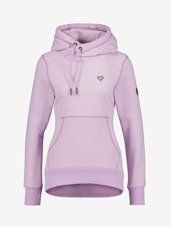 Alife and Kickin Hellvioletter Damen-Kapuzenpullover Alife and Kickin