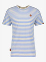 Alife and Kickin Weiß-blau gestreiftes Herrenshirt Alife and Kickin