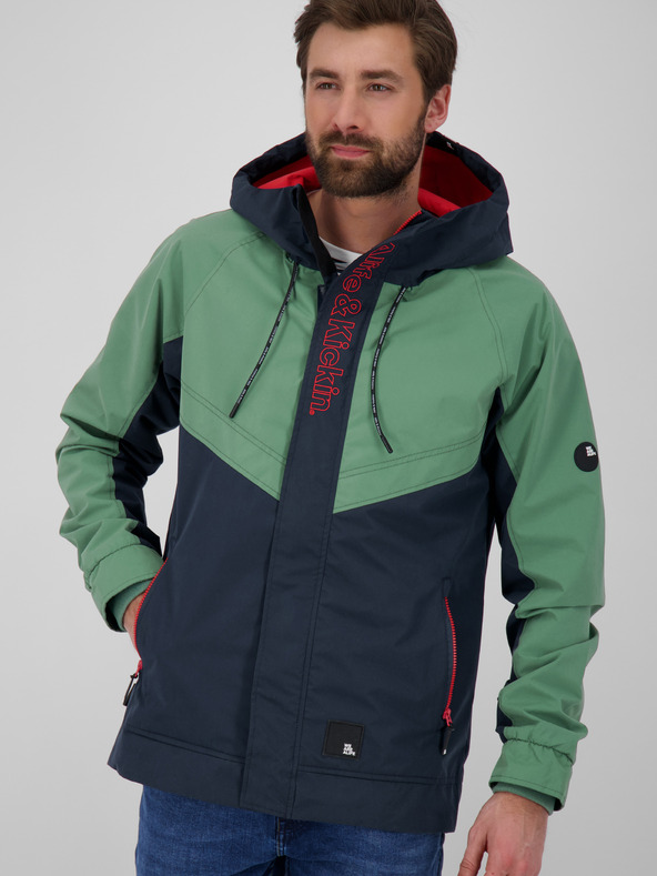 Alife and Kickin Grün-blaue Herren-Kapuzenjacke Alife and Kickin