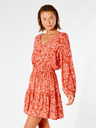 Rip Curl Rotes gemustertes Hemdkleid für Damen Rip Curl