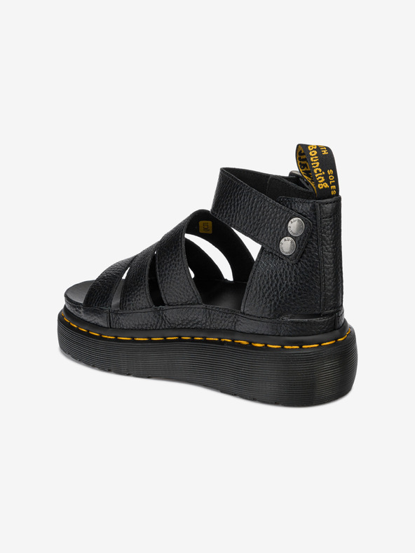 Dr. Martens Schwarze Damen Leder Plateau Sandalen Dr. Martens Clarissa II