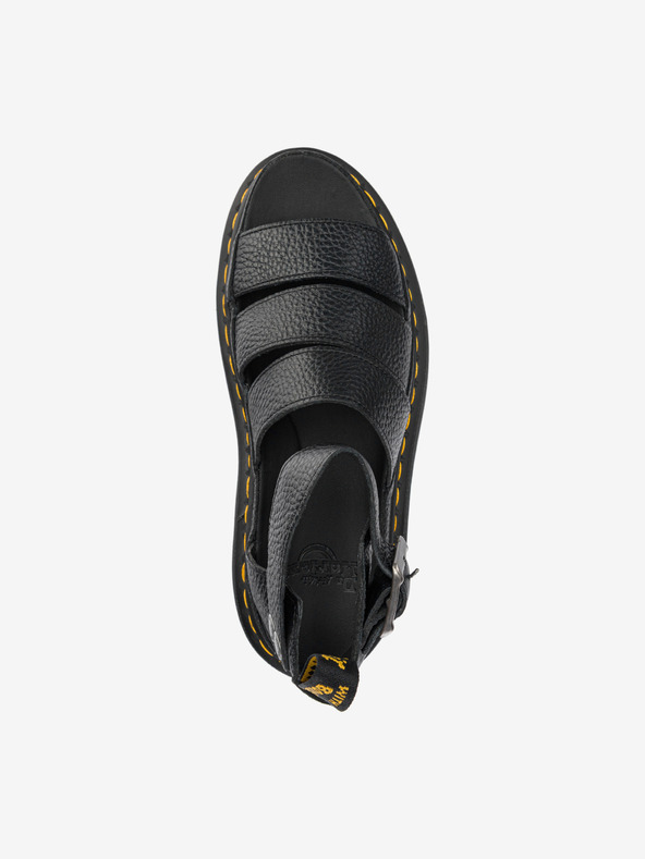 Dr. Martens Schwarze Damen Leder Plateau Sandalen Dr. Martens Clarissa II