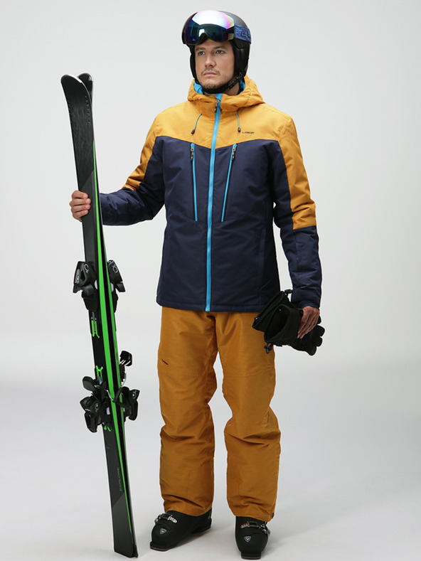 Loap Blaue und gelbe Herren-Skijacke LOAP Lawrence