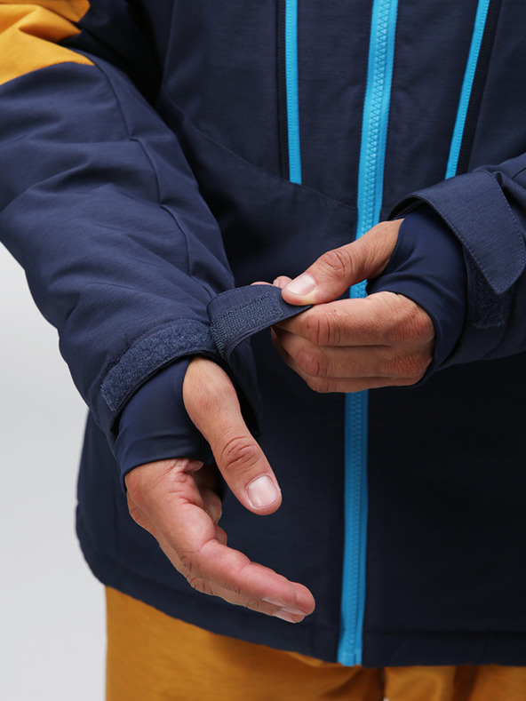 Loap Blaue und gelbe Herren-Skijacke LOAP Lawrence