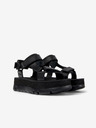 Camper Schwarze Damensandalen mit Lederdetails Camper Oruga Up