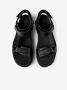 Camper Schwarze Damensandalen mit Lederdetails Camper Oruga Up